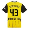 Original Trikotsatz Borussia Dortmund Bynoe Gittens 43 Heimtrikot 2024-25 Für Kinder